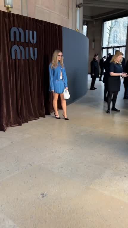 Attending Miu Miu fashion show event in Paris | March 2024