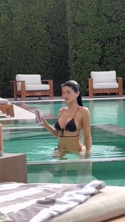 Drink with Kylie in Bikini