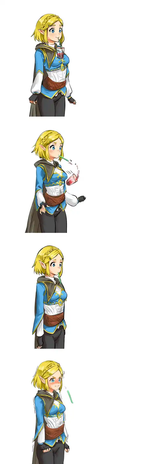 Zelda trying out a new trend in Japan