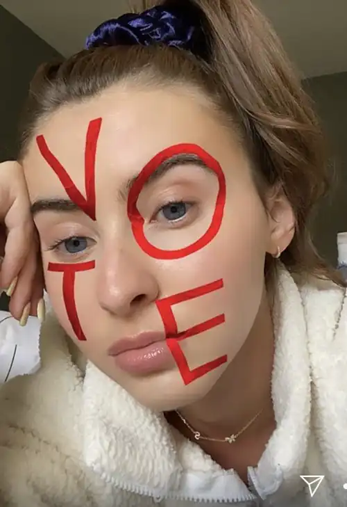 Sarah wants you to vote