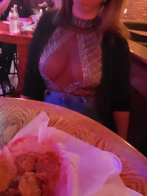 Like wearing nothing at all in the bar