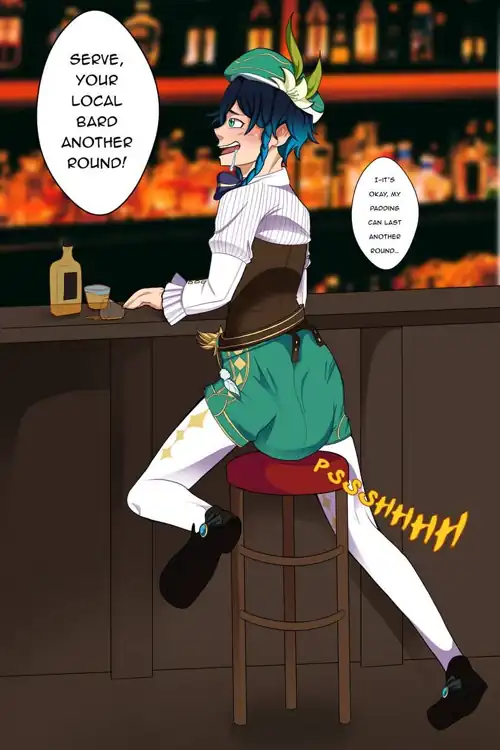 Venti testing the limits of his alcohol tolerance and diaper 
