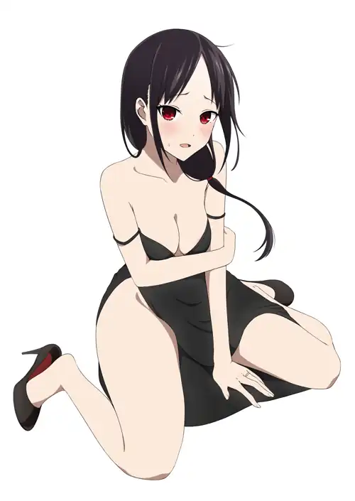 Kaguya feeling embarrassed (By Coro Fae)