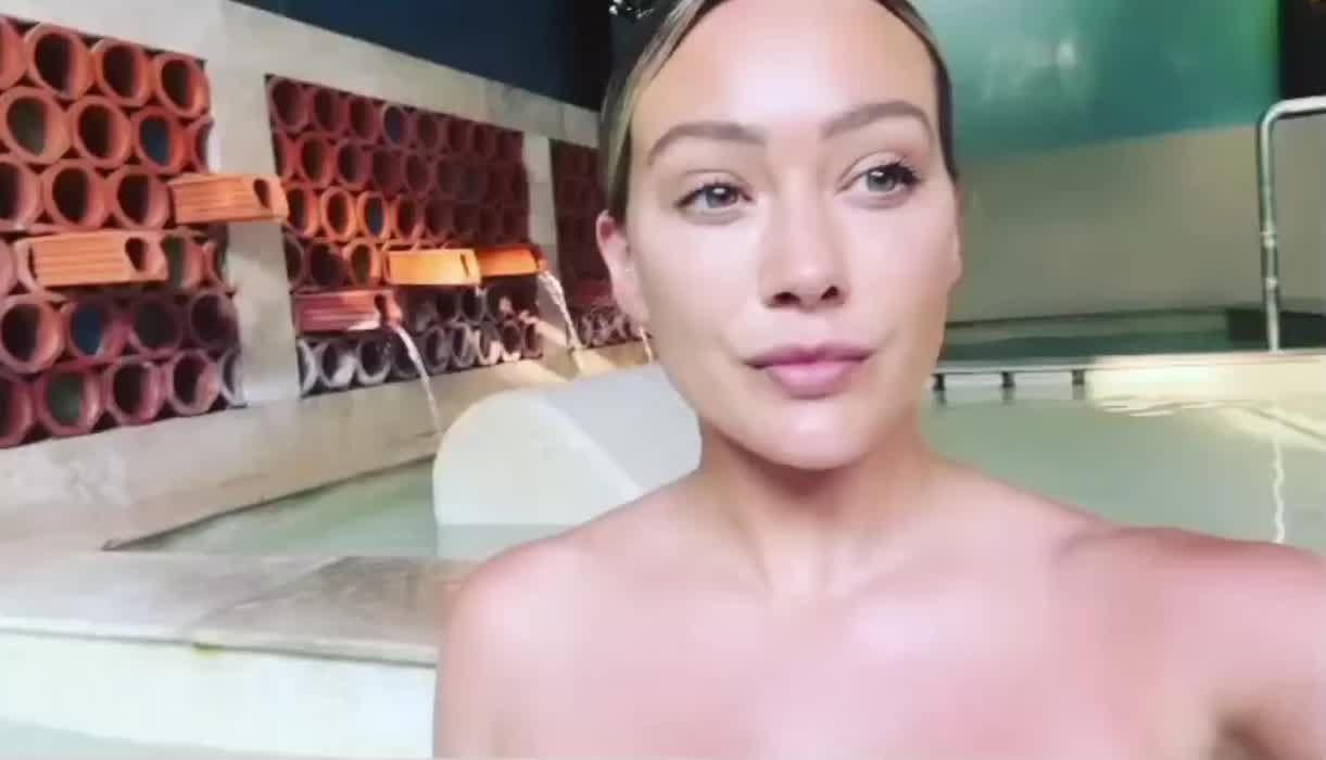 Hilary doing a cold plunge in Mexico | September 2023