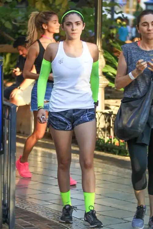 She stays active