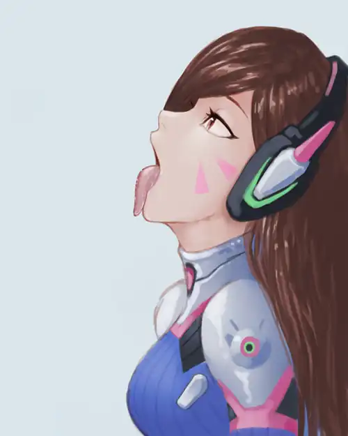 D.va wants you to massage her tongue with your fingers!