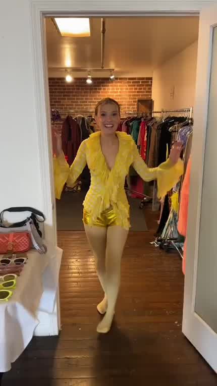BTS for Glamour photoshoot via TikTok October 2023 