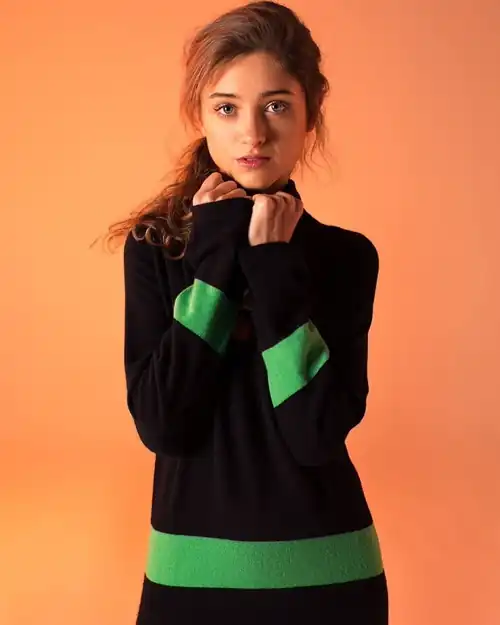 Black and green and orange.