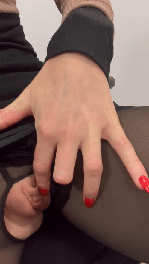 Secretarty AnnA in platform boots and crotchless pantyhose 💋