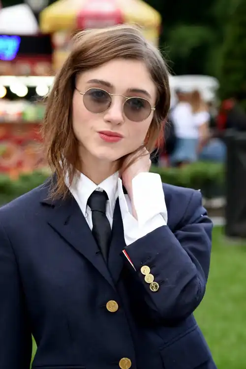 Dark blue suit