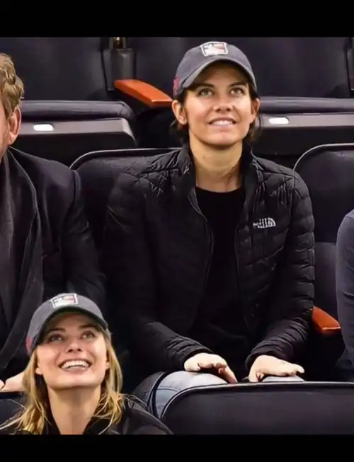 With margot robbie at The Rangers game(27 nov 2016)