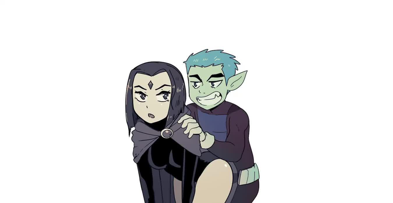 Beast Boy & Raven fuck (wolfgang_hentai & BritishKassVA)