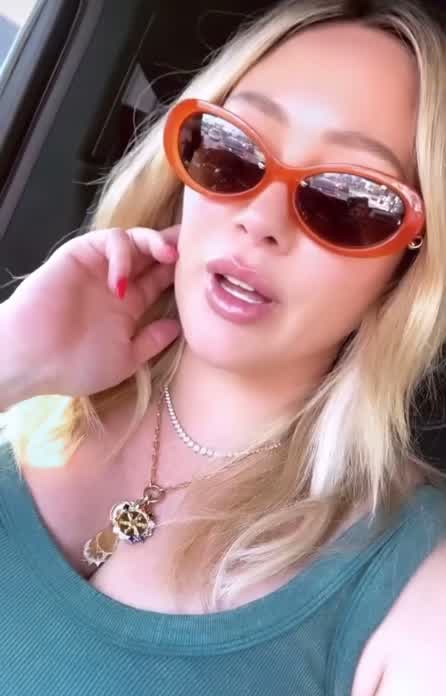 Hilary while inside the car | IG 6/17/24