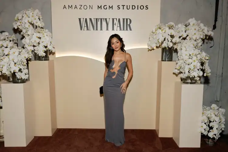 Attending the Vanity Fair and Amazon MGM Studios awards season celebration at Bar Marmont in Los Angeles 1/6/24