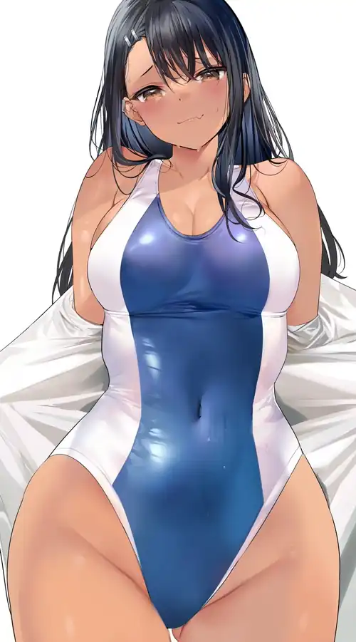 Getting a little too big for this swimsuit