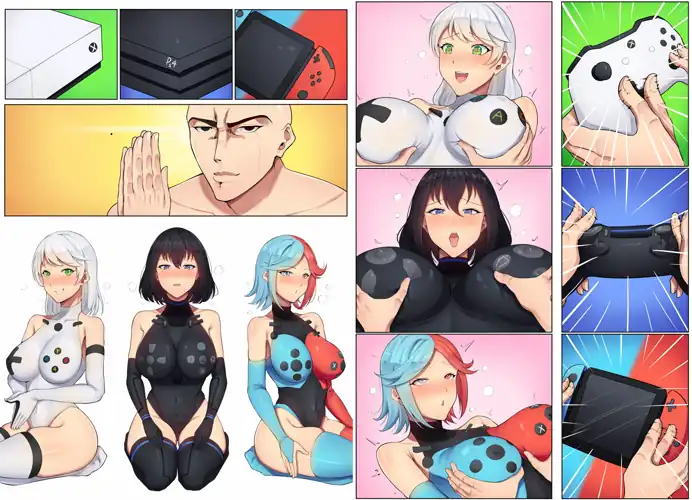 Nothing to see here, just some consoles doing ahegao
