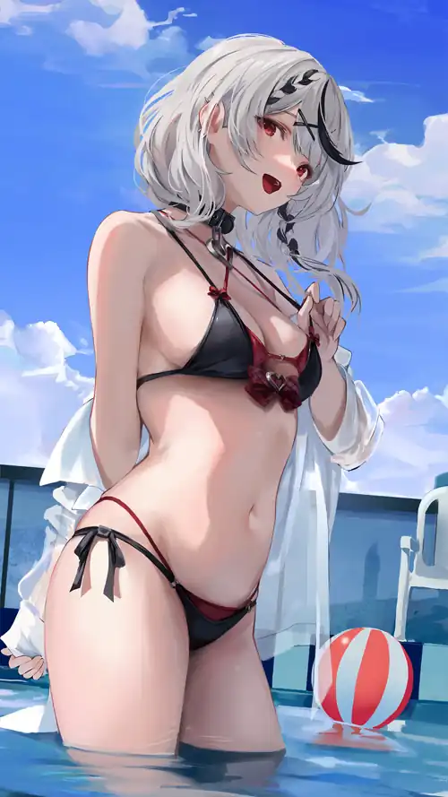 "Pool Fun" Sakamata Chloe [Hololive] (2880x5120)