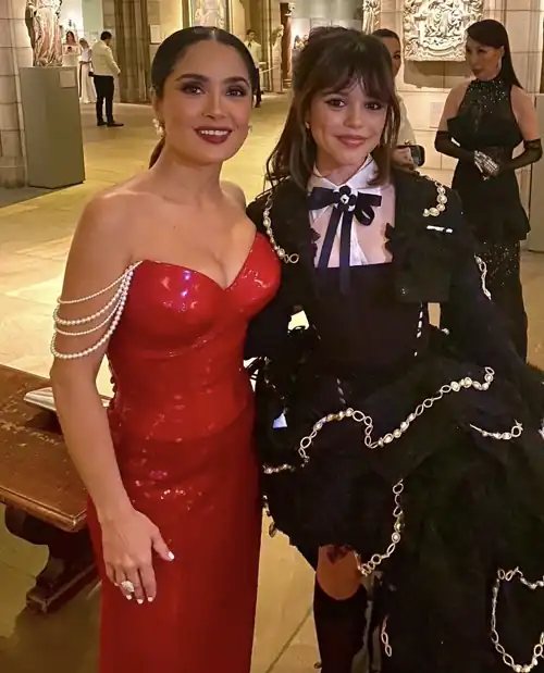 Salma with Jenna Ortega at the Met Gala [May 2023]