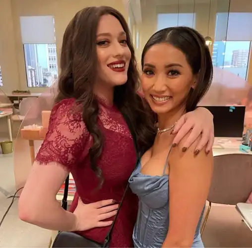 Kat with Brenda Song