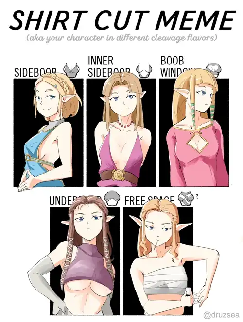 Zelda cleavage (Automatic Giraffe)