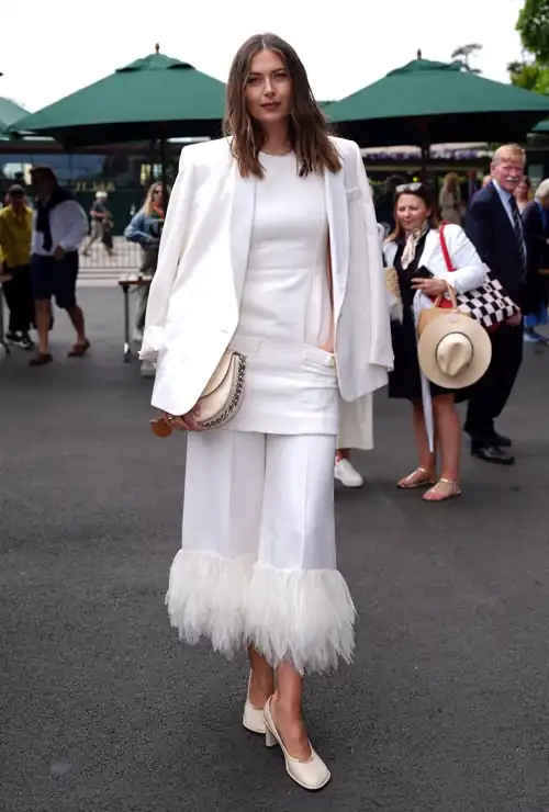 Maria at the Wimbledon finals.