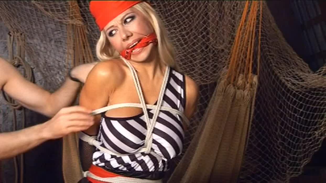 Petra Morgan bondage tits out